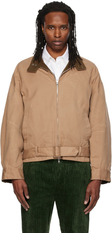 Photo: SOSHIOTSUKI Beige Paraffin Reversible Blouson Jacket
