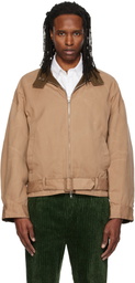 SOSHIOTSUKI Beige Paraffin Reversible Blouson Jacket