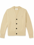 AMI PARIS - Organic Cotton and Merino Wool-Blend Cardigan - Yellow