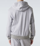 Brioni Cotton-blend zip-up hoodie