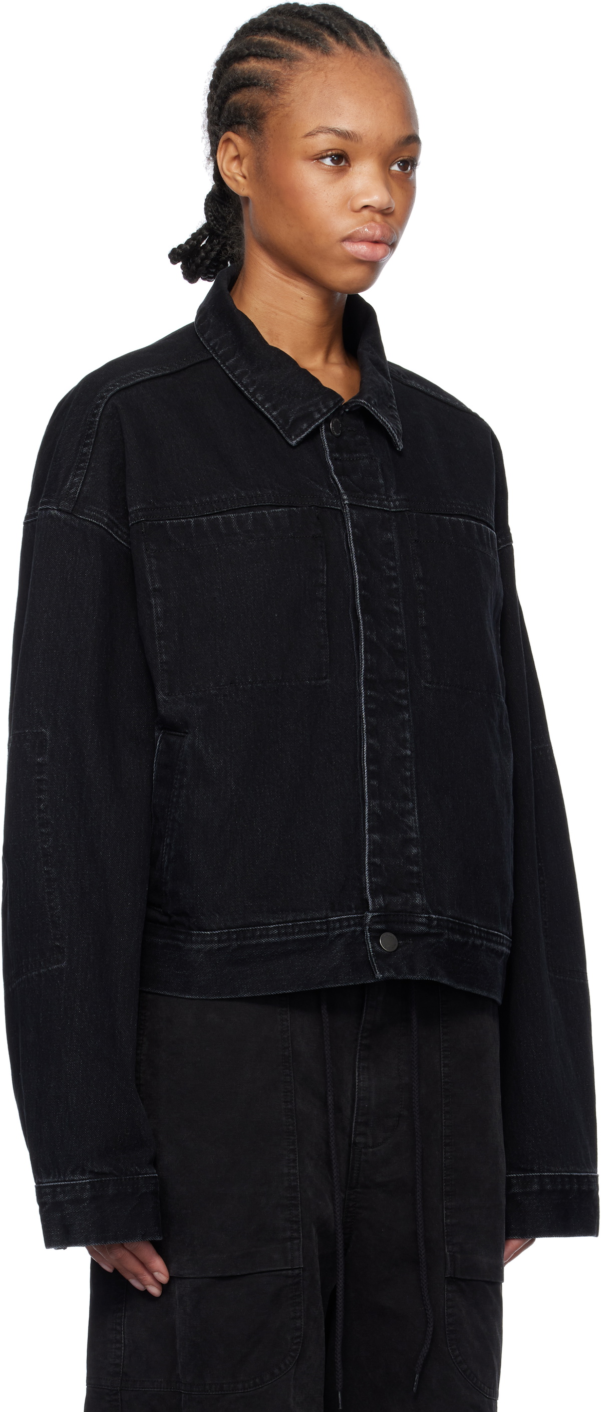 Entire Studios Black Gem Denim Jacket