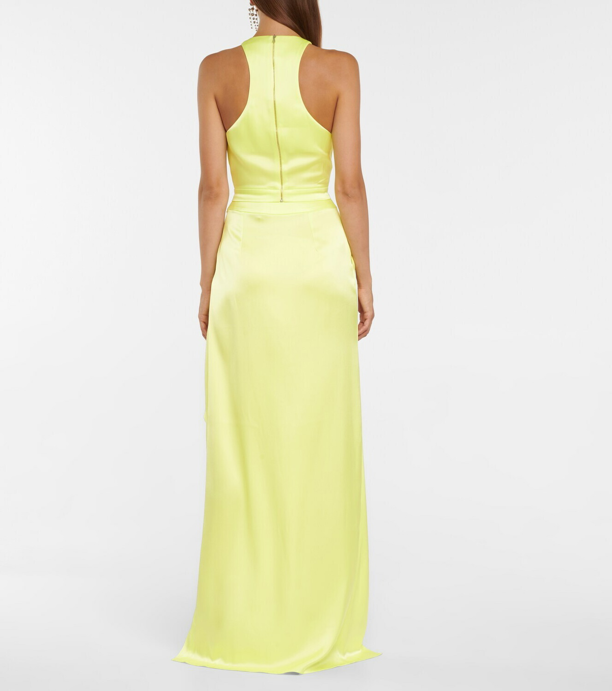 David Koma Satin maxi skirt