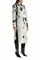 SAKS POTTS long gio coat in pony hair Brown