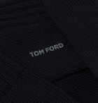TOM FORD - Ribbed Cotton Socks - Blue