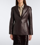 Joseph Glenview leather blazer