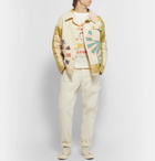 BODE - Patchwork Crinkled-Cotton Shirt Jacket - Neutrals