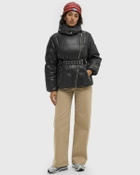 Ganni Shiny Nylon Puffer Jacket Black Womens Down & Puffer Jacket