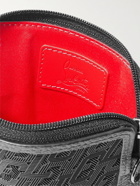 CHRISTIAN LOUBOUTIN - Rubber-Trimmed Full-Grain Leather Pouch