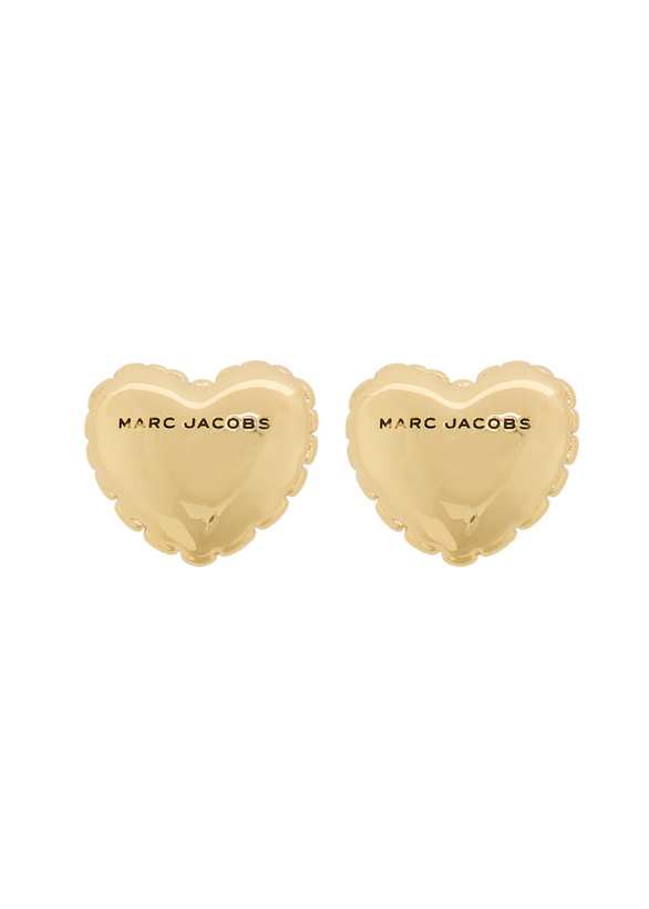 Photo: Marc Jacobs The Heart Balloon Stud Earrings - Gold - One Size