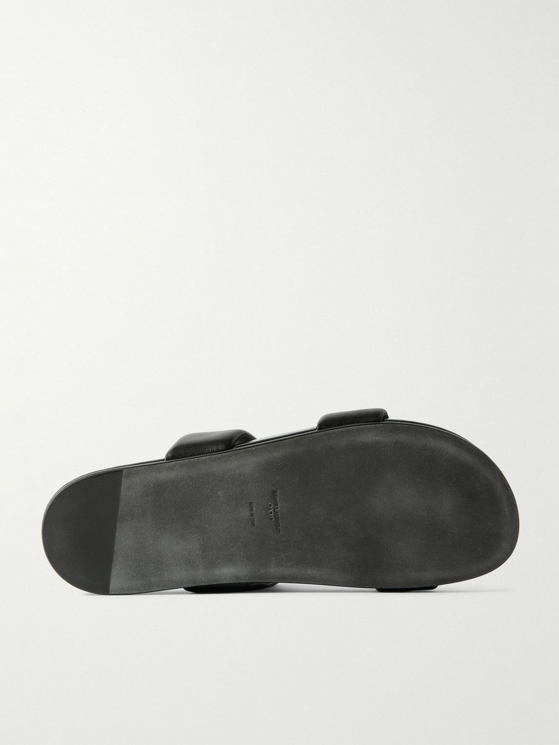 SAINT LAURENT - Nichols Leather Slides - Black