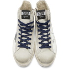 Golden Goose White Leather Message Francy Sneakers