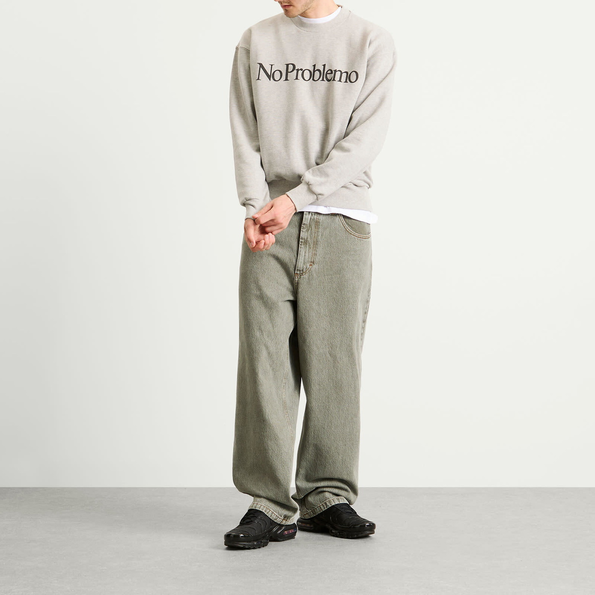 No Problemo Men's Sweatshirt in Grey Marl
