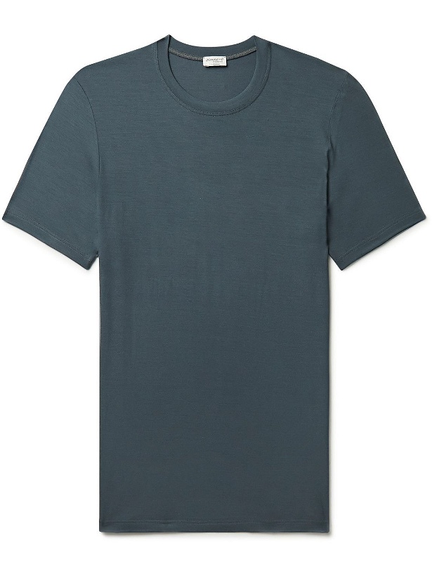 Photo: Zimmerli - Pureness Slim-Fit Stretch-Micro Modal T-Shirt - Gray