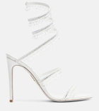Rene Caovilla Chandelier embellished satin sandals