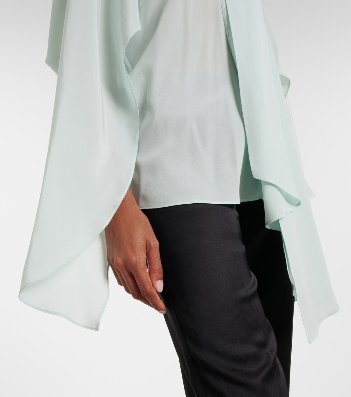 Stella McCartney Tie-neck silk blouse