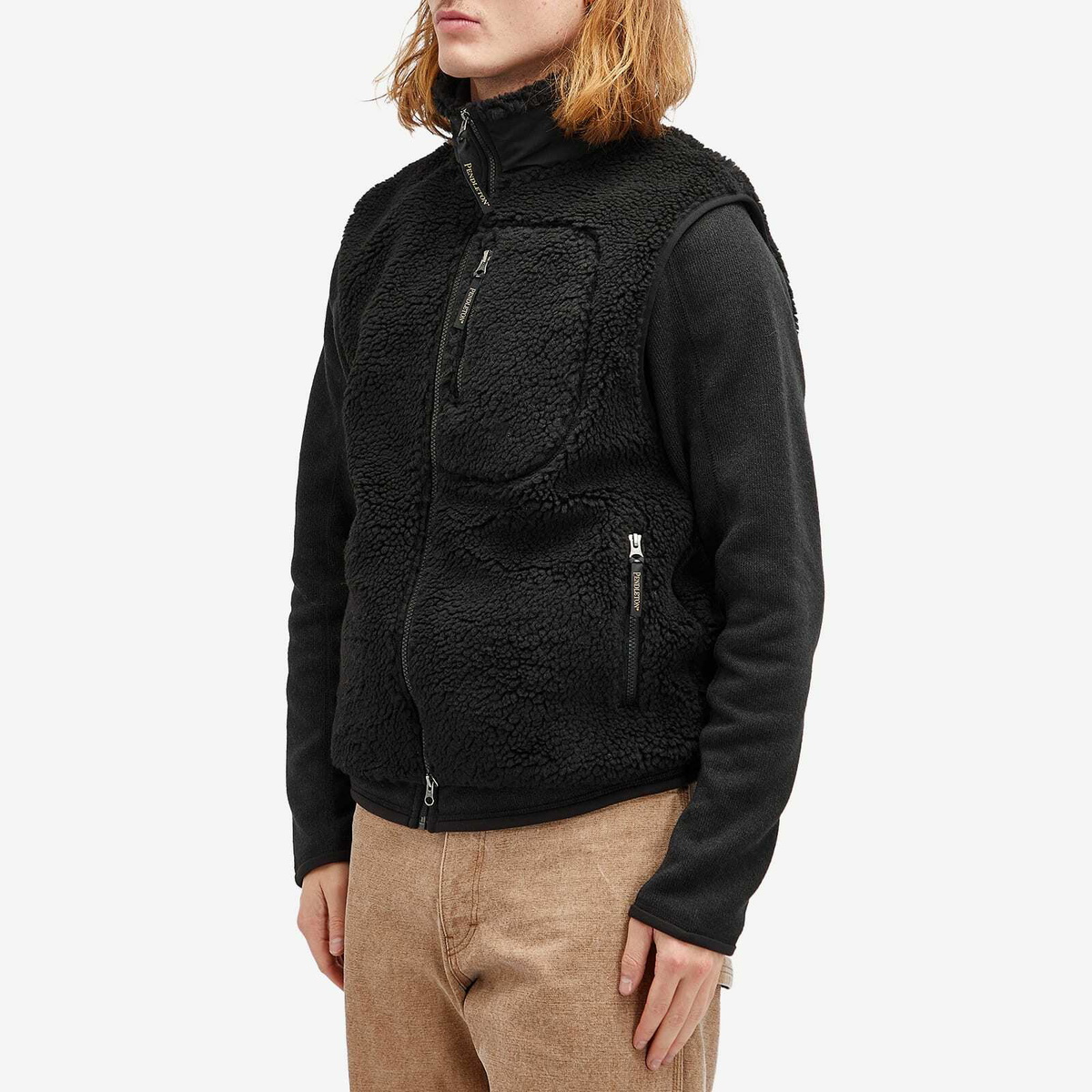 Pendleton Men's Stand Vest in Black