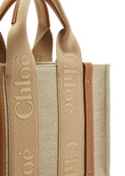 Chloe Woody Small Canvas Tote - Tan - One Size