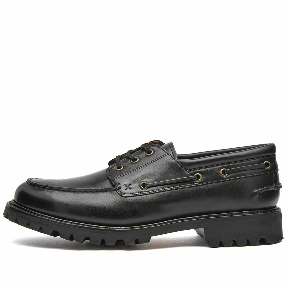 EasyMoc Men's Rockland 3-Eye Shoe in Black Aniline