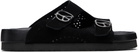 NEEDLES Black Double Strap Sandals