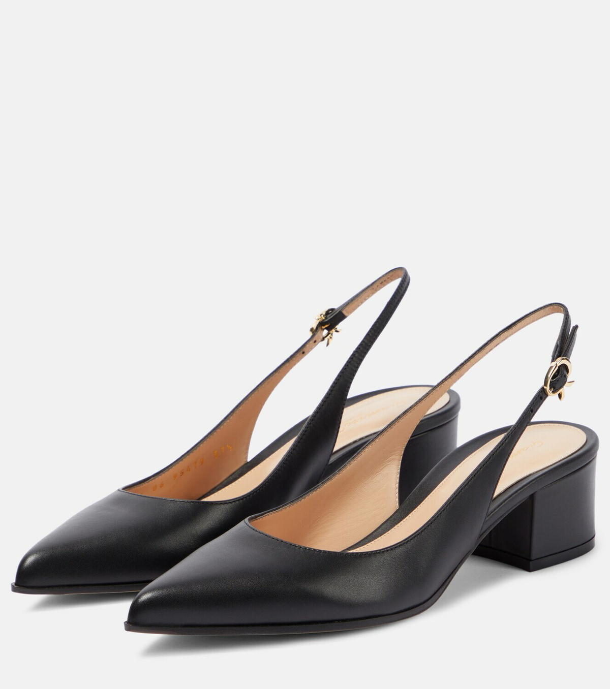 Gianvito Rossi Piper leather slingback pumps Gianvito Rossi