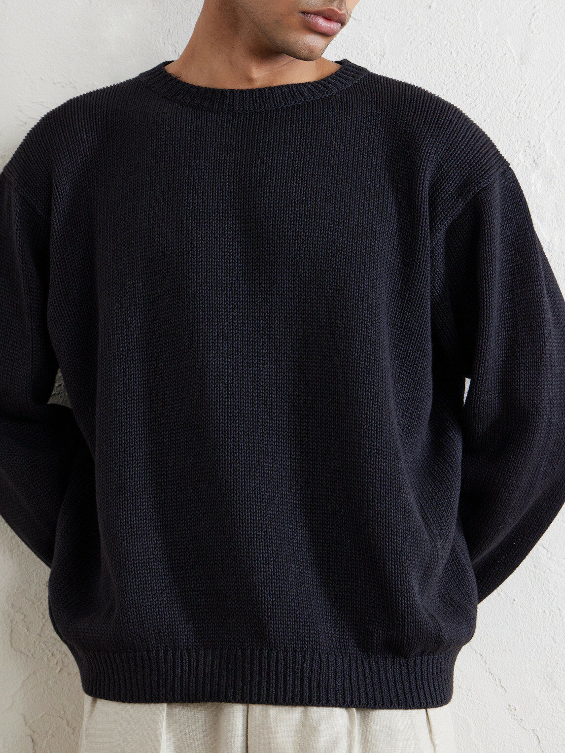 Kaptain Sunshine - Cotton Sweater - Black