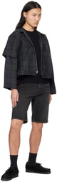 CARSON WACH Black 213 Denim Shorts
