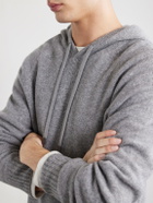TOM FORD - Logo-Embroidered Cashmere Hoodie - Gray