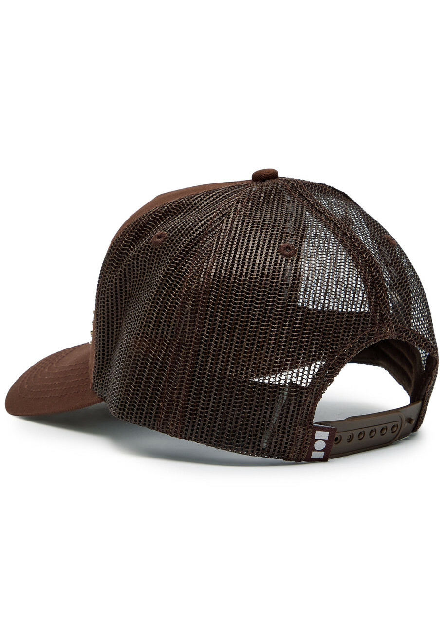 Nahmias Studded Printed Canvas Trucker hat - Brown - One Size