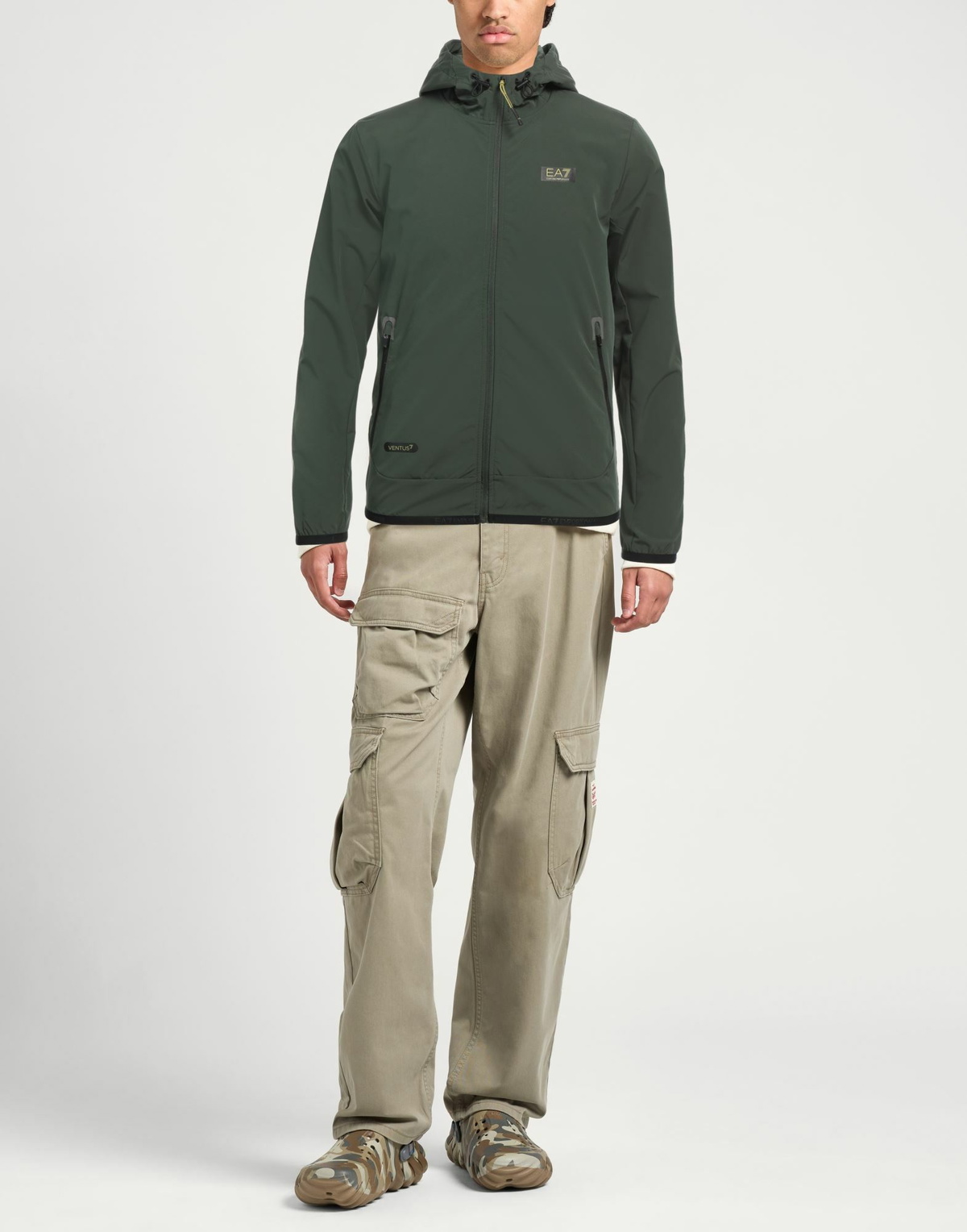 Ea7 Mens Jacket Military in Green