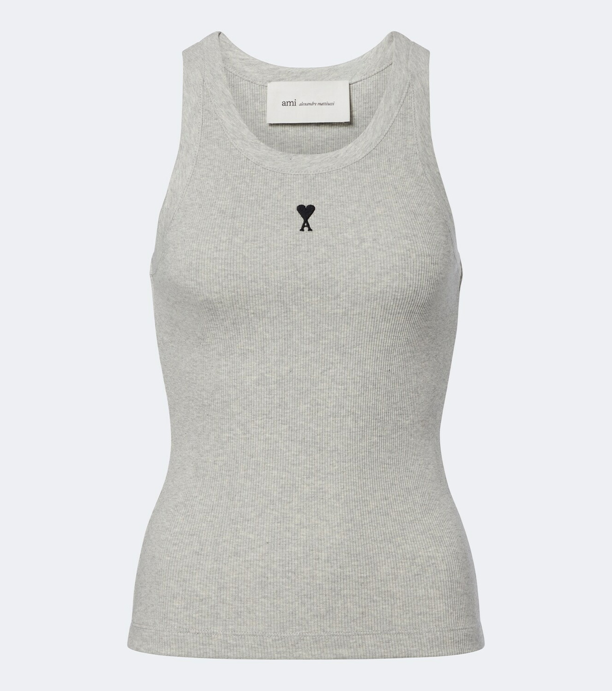 Ami Paris Ami de Cœur cotton jersey tank top
