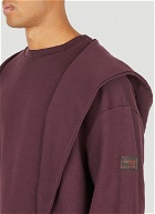 Knot Hooded Sweatshirt in Purple