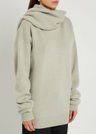 Calvin Klein Mia Scarf-effect Cashmere Jumper Ivory