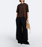 Balenciaga Le City Small suede top-handle bag