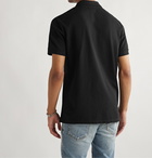 Alexander McQueen - Logo-Appliquéd Cotton-Piqué Polo Shirt - Black