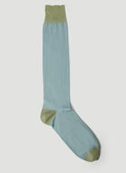 4 Bar High Socks in Green