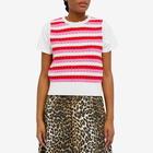 KITRI Women's Marley Knit Top in Pink Stripe