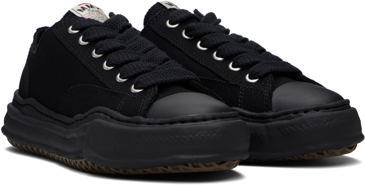 Maison MIHARA YASUHIRO Black Peterson OG Sole Canvas Low-Top Sneakers