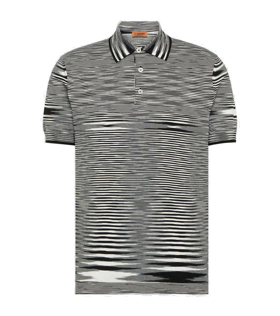 Missoni Space dyed cotton polo shirt Missoni