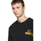 McQ Alexander McQueen Black and Yellow Rave Monster Kimono Sweatshirt