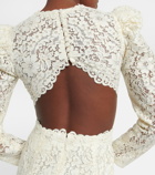 Costarellos Bridal Zenni lace cutout minidress