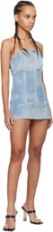 Mowalola Blue MISS SIXTY Edition Denim Minidress