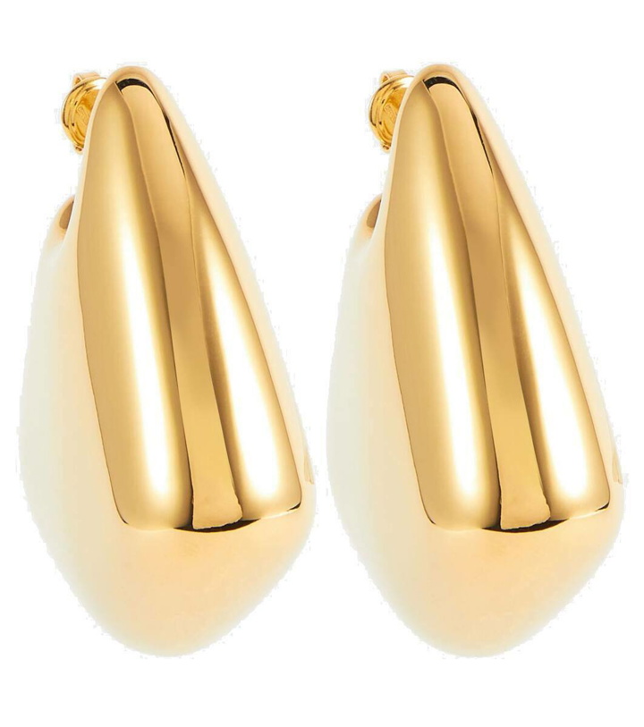 Photo: Bottega Veneta Fin Large 18kt gold-plated sterling silver earrings