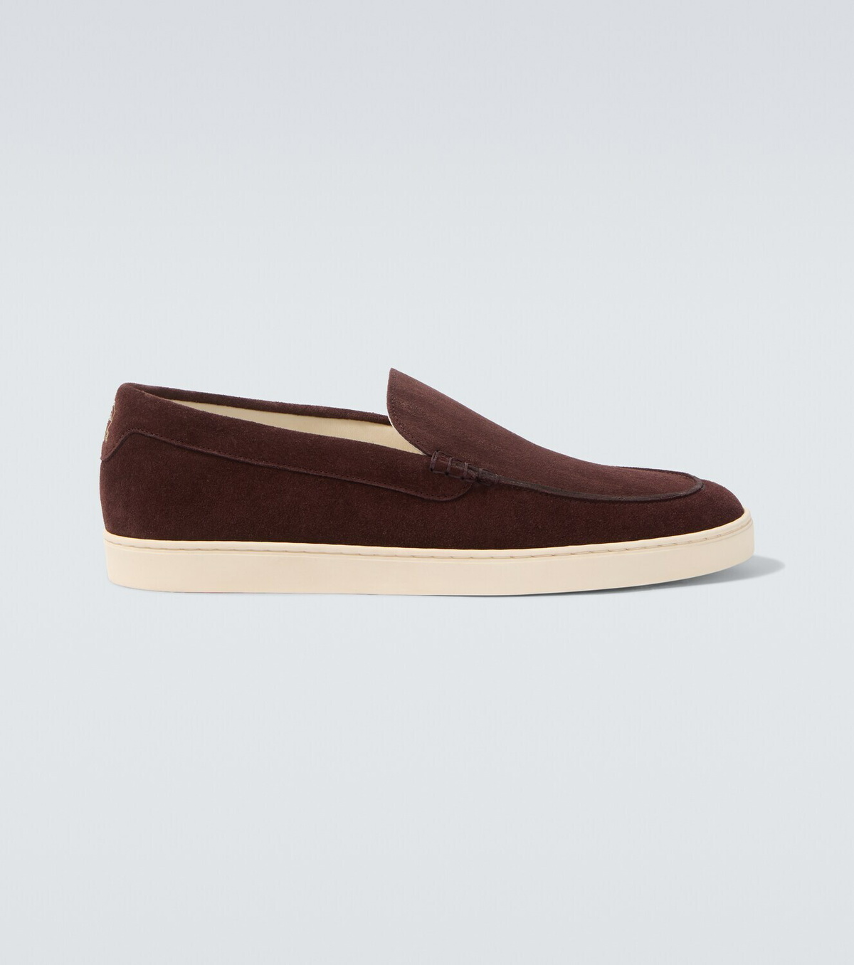 Brunello Cucinelli Chevron suede slip-on shoes