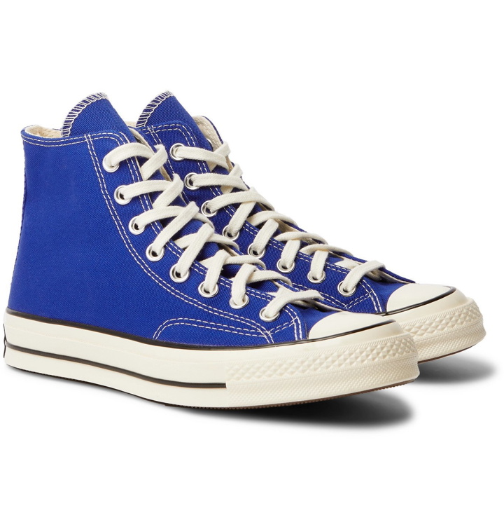 Photo: Converse - Chuck 70 Canvas High-Top Sneakers - Blue