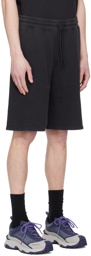 Moncler Black Drawstring Shorts