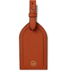 Kingsman - Smythson Cross-Grain Leather Luggage Tag - Orange