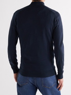 John Smedley - Barrow Merino Wool Half-Zip Sweater - Blue