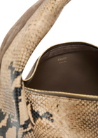 Khaite Olivia Medium Snake-effect Suede and Leather top Handle bag - Multicoloured 1 - One Size