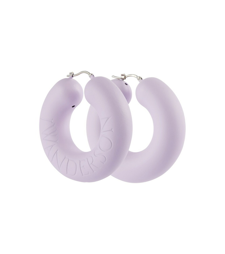 Photo: JW Anderson - Logo hoop earrings