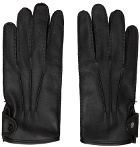 Ermenegildo Zegna Black Calfskin Gloves